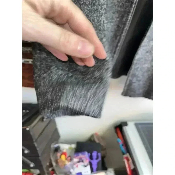 Lands' End Womens Jacket Size 16W Coat Full Zip Collared Pockets Gray Wool Blend - Picture 7 of 7